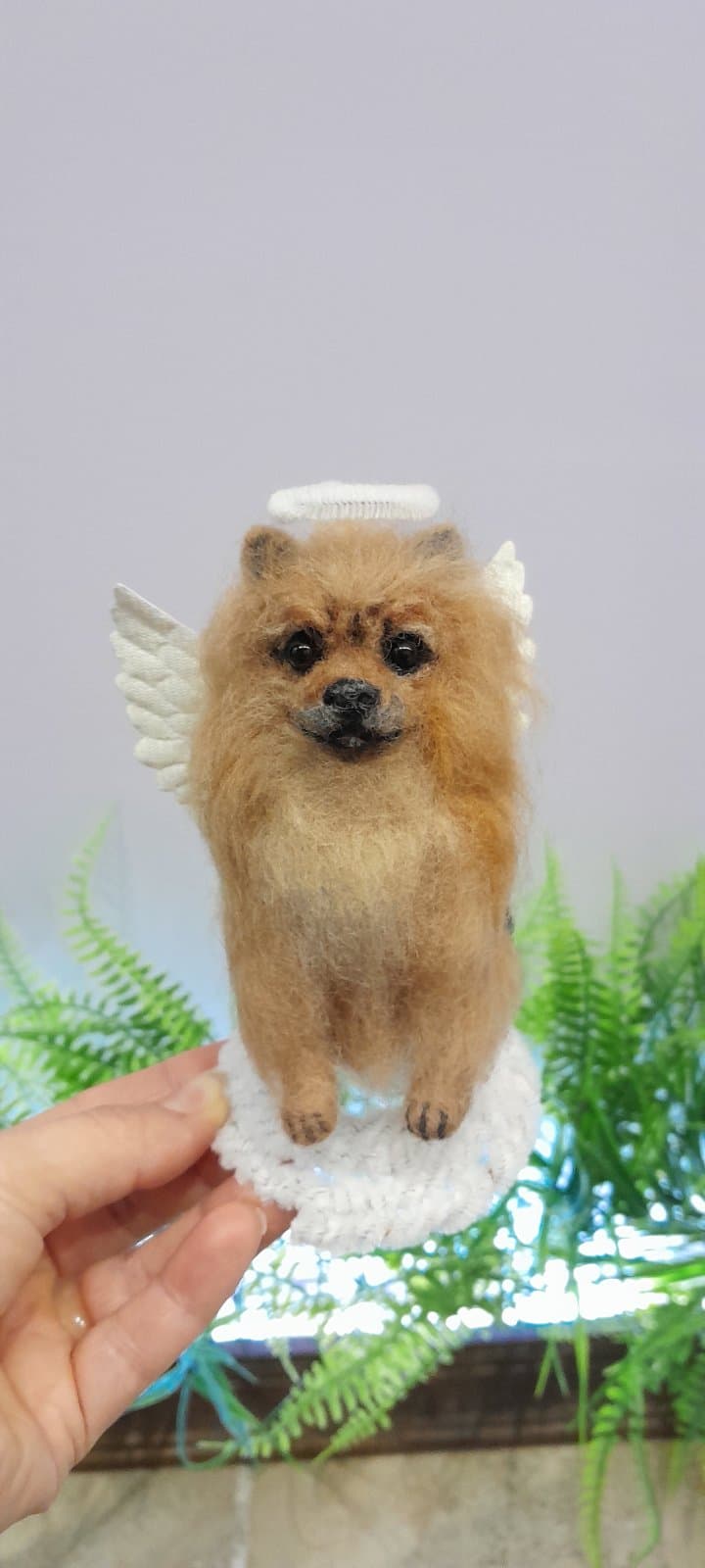 Custom Pomeranian Angel on Cloud - Image 1 of 1
